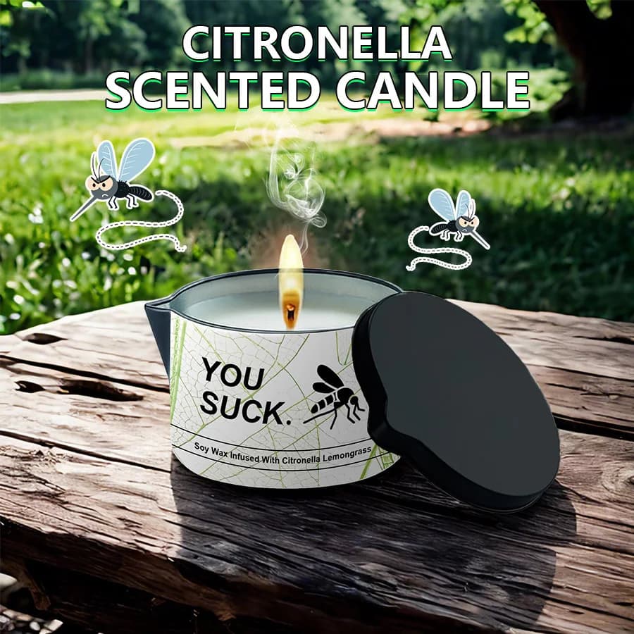 1 bougie parfumée à la citronnelle