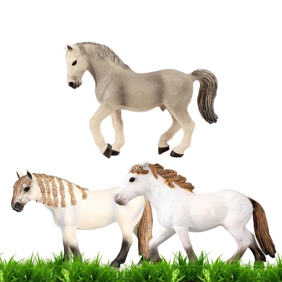 Simulation de chevaux d'animaux sauvages