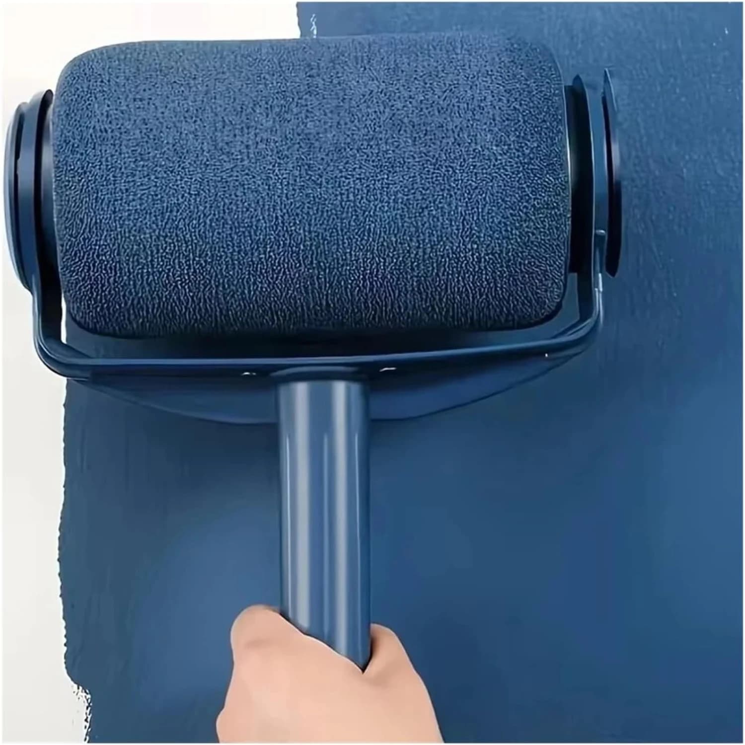 Rouleau de peinture rechargeable facile à remplir avec rangement intégré pour peindre les murs, les plafonds, outil de décoration intérieure efficace