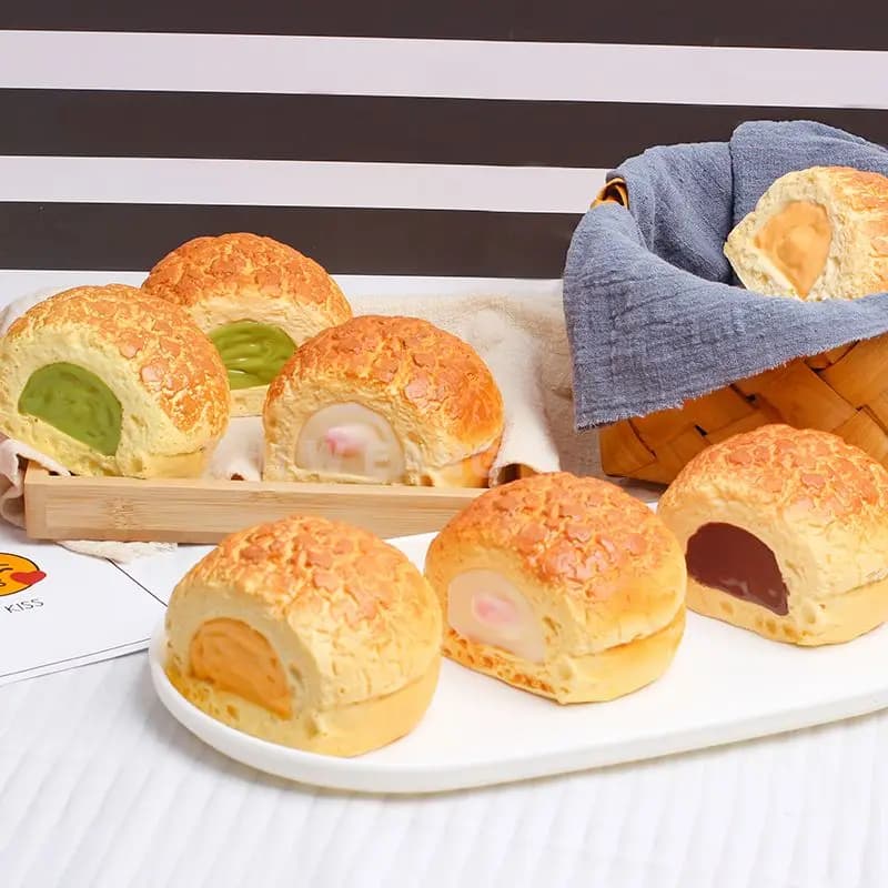 1 pièce Modèle de simulation de pain en paine et gâteau, effet rebondissant, pour décompression par compression, accessoire de photographie alimentaire pour influenceurs