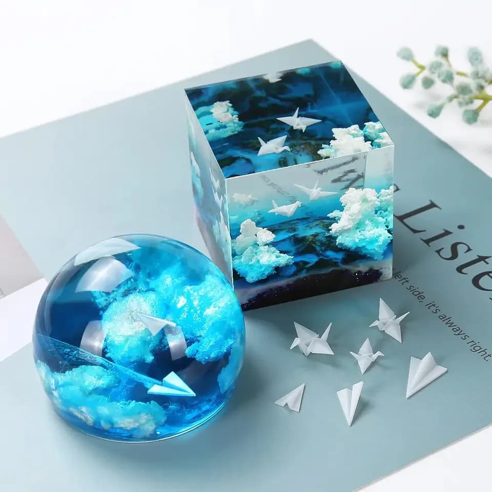 Accessoires de bijoux en résine cristalline DIY