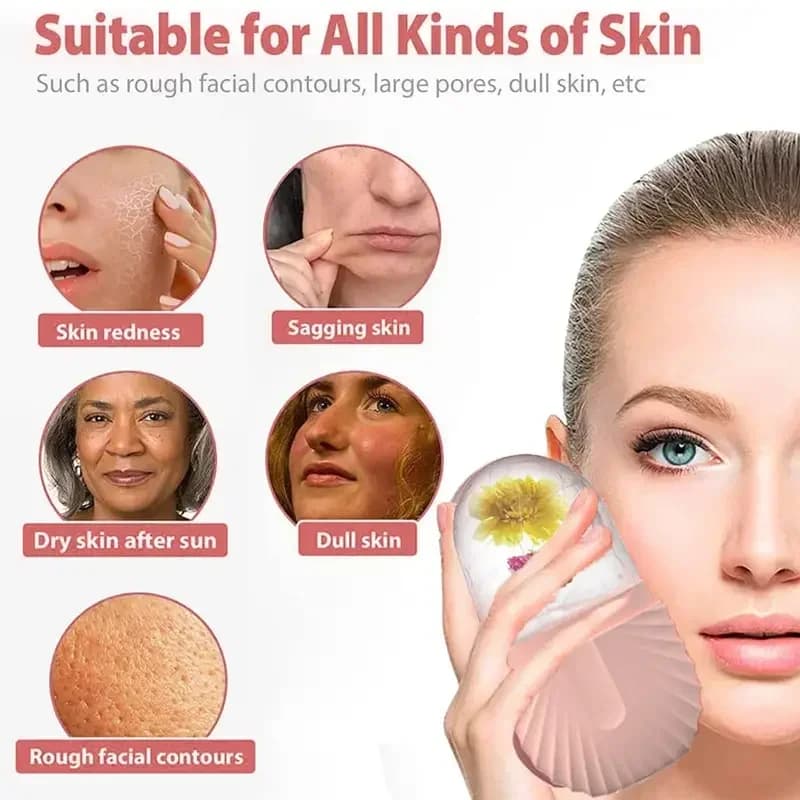 Rouleau de glace pour le visage, soins de la peau, outils de beauté, plateaux à glaçons, boules de Globe de glace, masseur pour le visage, outil de soins de la peau