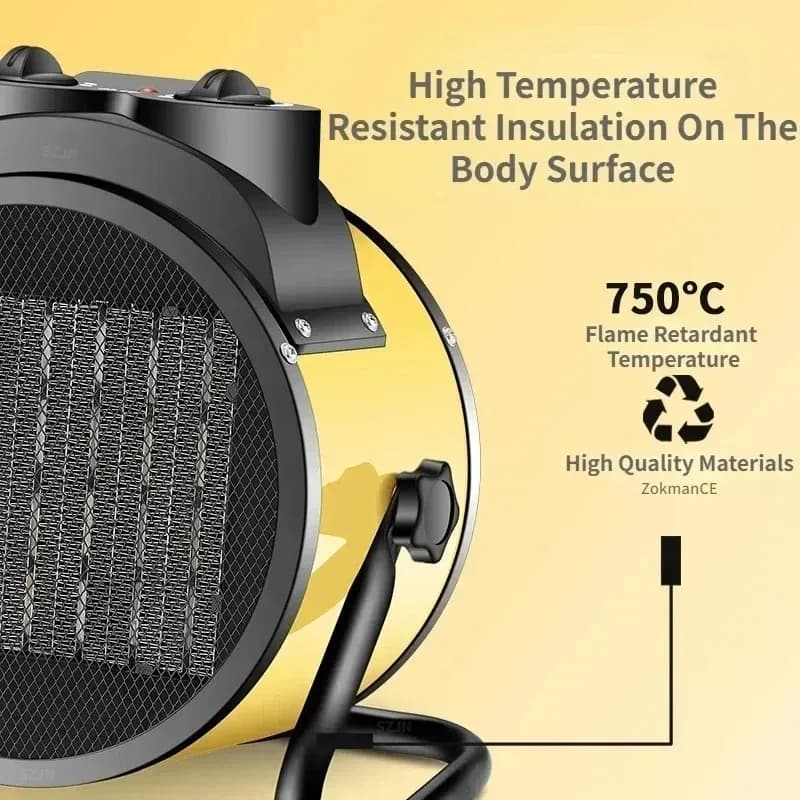 Chauffage électrique 3000W Thermostat chaleur rapide 2000W 3 vitesses ajuster réchauffeur d'air radiateur