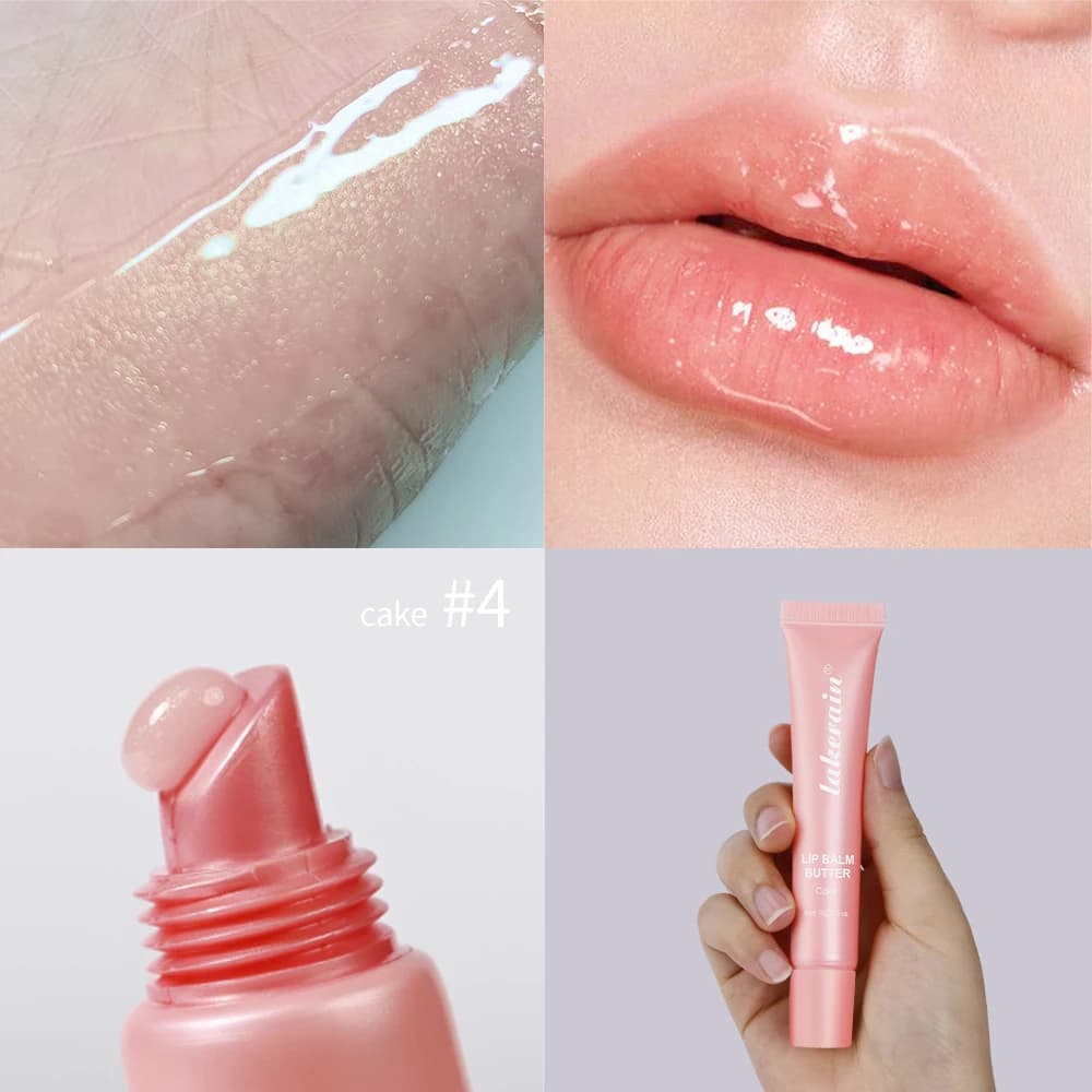 Baume à lèvres au beurre longue durée nourrit hydrate apaise les lèvres gelée brillant à lèvres huile embellissant lissant soin des lèvres baume maquillage