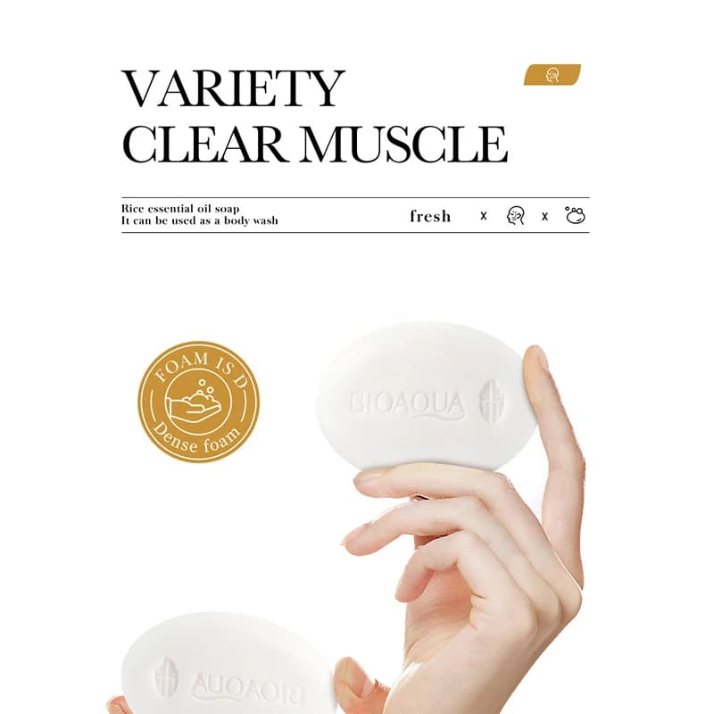 Savon au plasma de riz, savon pour le visage et le bain, savon fait à la main aux huiles essentielles, contrôle de l'huile de bain et de douche, hydratant et hydratant, 100 g/boîte