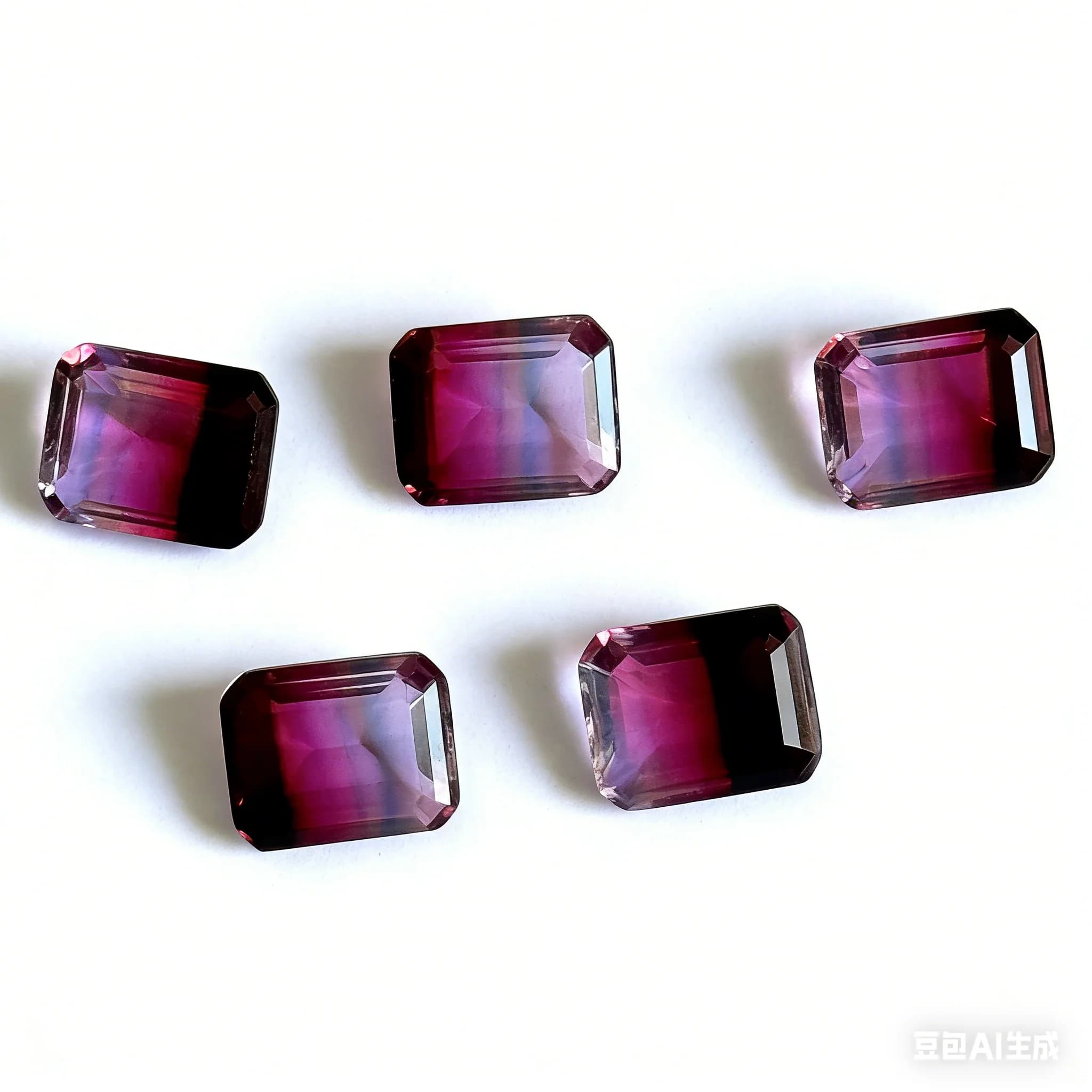 Pierres Précieuses Rectangulaires Tourmaline At