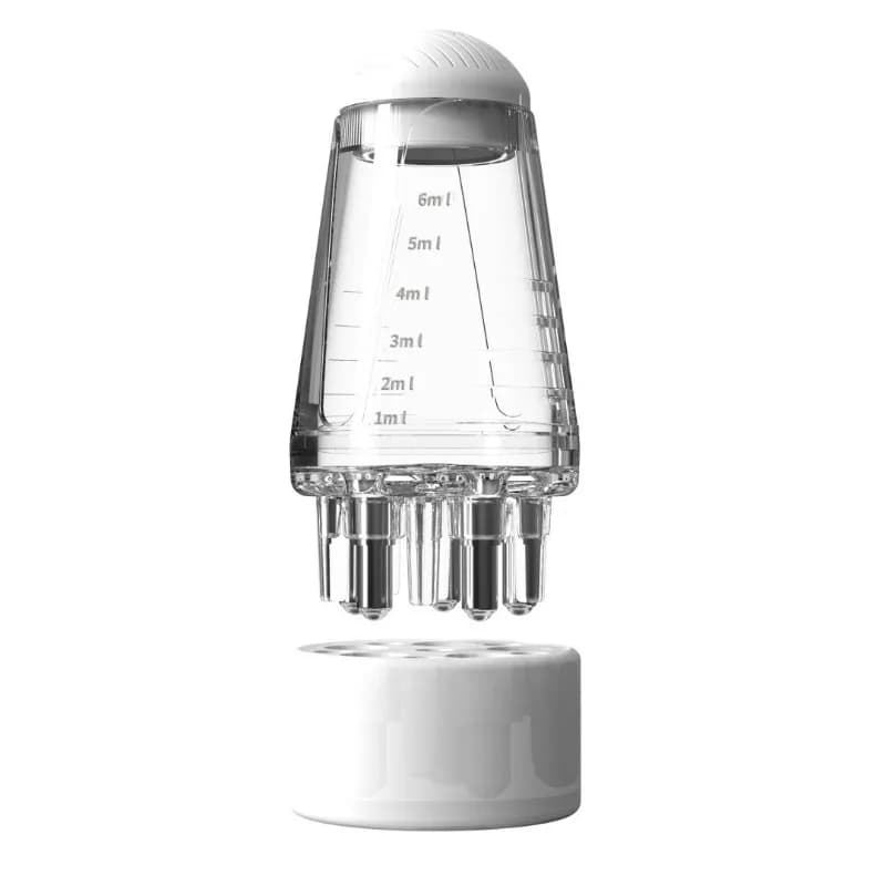 Applicateur de soin capillaire à bille pour huile essentielle, massage pour stimuler la croissance des cheveux, solution solide pour cheveux, peigne guide pour appliquer le liquide
