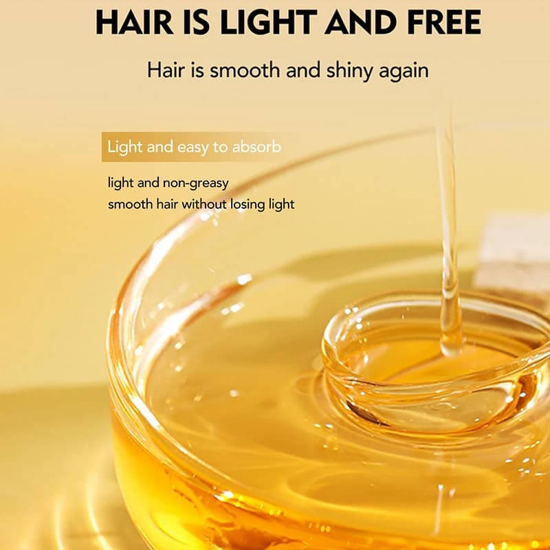 Spray d'huile essentielle pour les soins des cheveux, nourrissant et réparateur, finition lisse et brillante, parfum longue durée, utilisation facile pour tous les types de cheveux