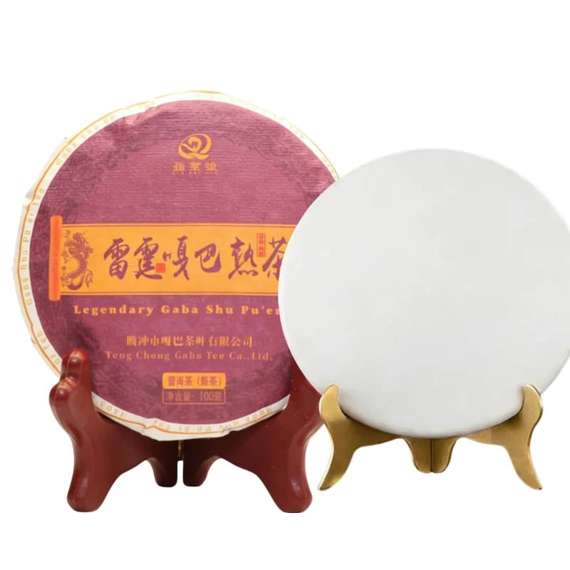 Divers packs de thé GABA premium, thé noir GABA Pu'er Oolong, avec sachets en papier coton et aluminium personnalisables