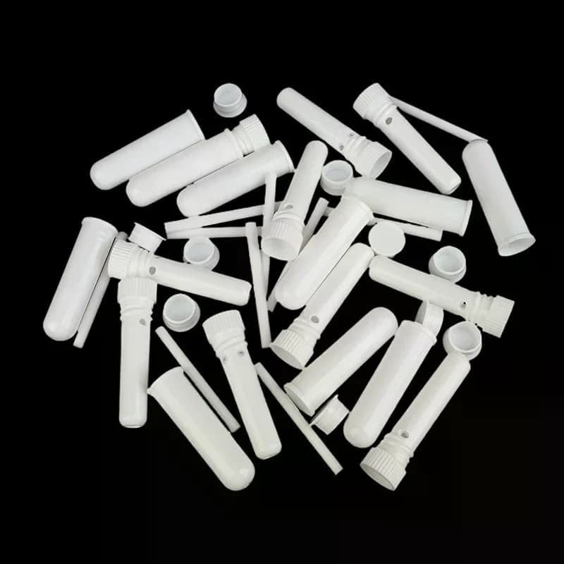 Tubes d'inhalateur vierges pour huiles essentielles