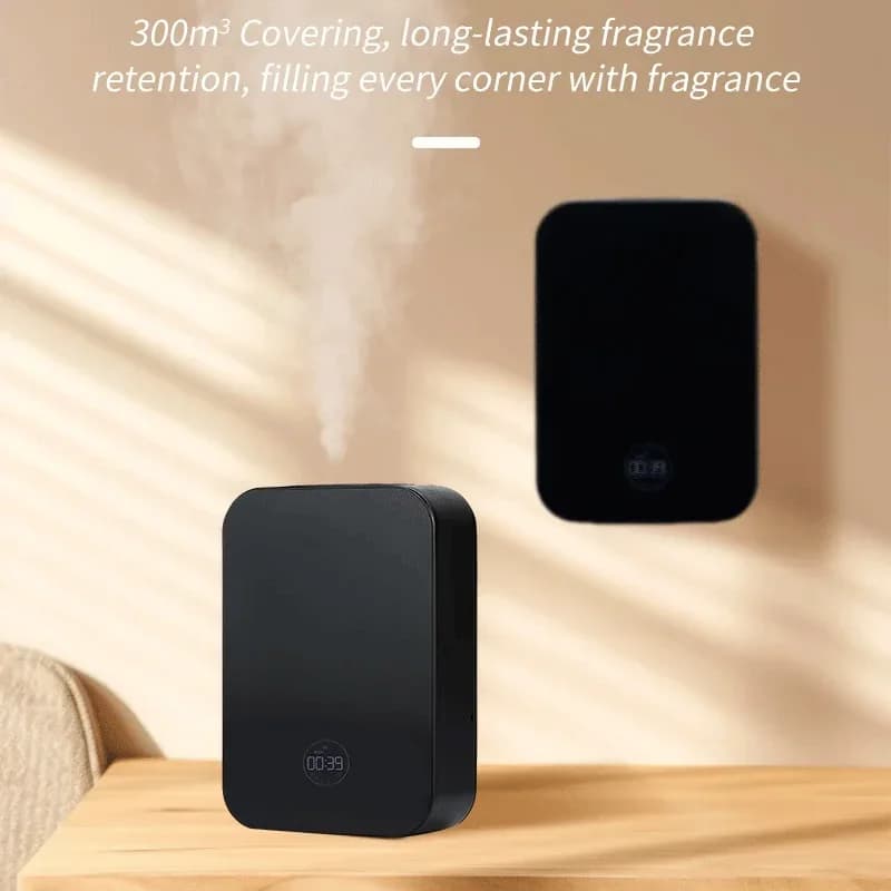 Diffuseur intelligent d'huiles essentielles sans eau, diffuseur d'aromathérapie, capacité de 150ml, 300 m3, grand espace pour la maison, le bureau, l'hôtel