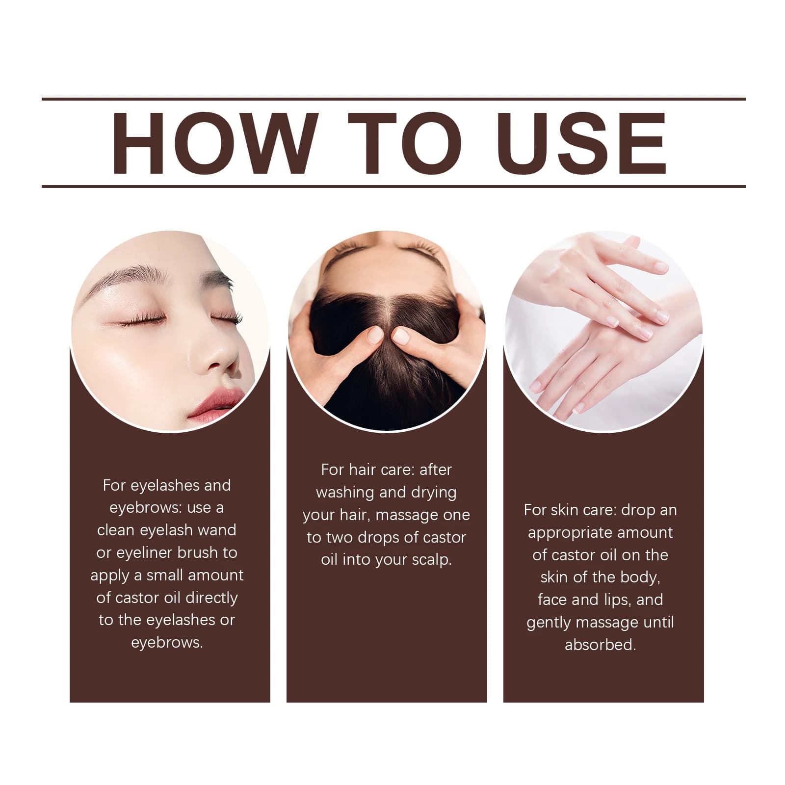 Sérum capillaire à l'huile de ricin biologique, alimentation en profondeur, réparation des racines des cheveux endommagées, perte de cheveux, traitement du cuir chevelu, lissage, soins capillaires