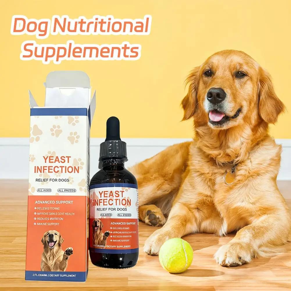 Gouttes de levure pour animaux de compagnie, 60ml, pour chiens et chats, soin doux, complément alimentaire, améliore l'absorption des nutriments, soulage les démangeaisons et l'inflammation