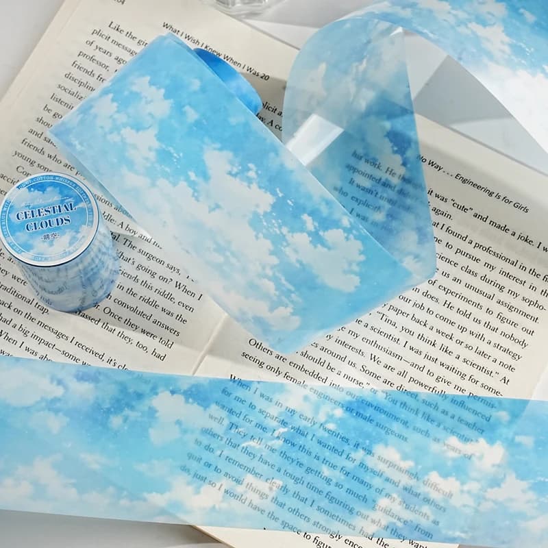 1 à 6 rouleaux de bandes décoratives de la série Sky Cloud Realm, autocollants pour scrapbooking, matériel parfait pour l'artisanat, fournitures de scrapbooking DIY