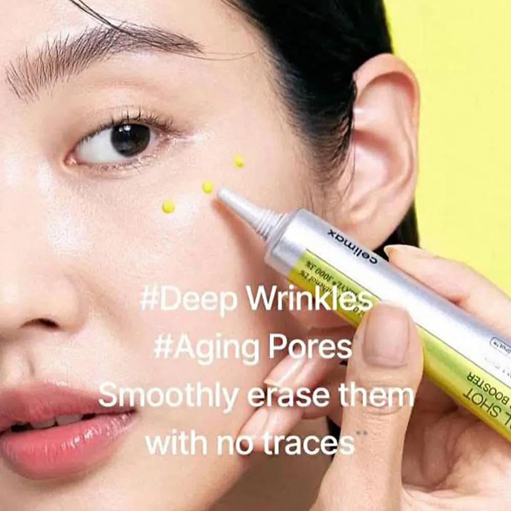 Essence anti-âge avancée à la vitamine A, minimise les rides, améliore l'élasticité, atténue les cernes et rehausse l'éclat de la peau