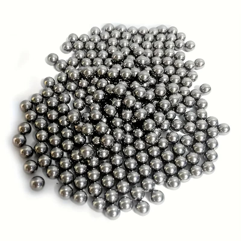 Billes en acier pour roulements, 500 pièces, diamètre 6 mm, billes en acier, billes roulantes, ingénierie de précision durable, adaptées aux machines et aux projets de bricolage, haute dureté pour fou