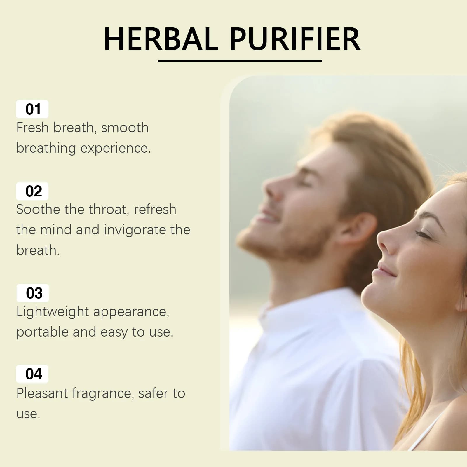 Purificateur de poumons à base de plantes, bâton de nettoyage pour protéger le foie, soulage la Fatigue, la somnolence, huile essentielle rafraîchissante à la menthe, barre énergétique