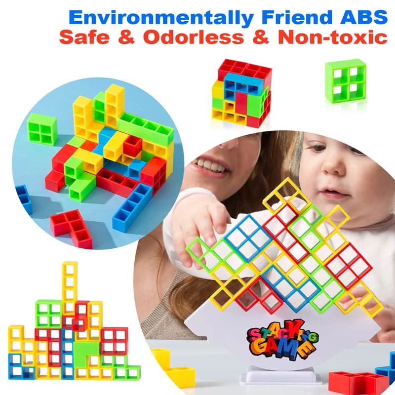 Jeux de société empilables d'équilibre, blocs de construction pour adultes et enfants, blocs de tour en briques, jouets pour garçons et filles, Puzzle, jeux de fêtes en famille