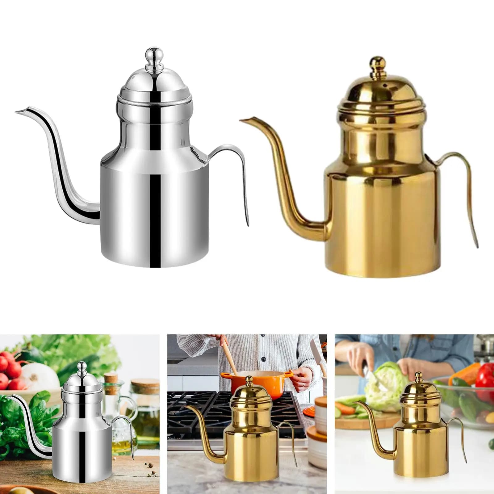 Bouteille distributrice d'huile d'olive, bec verseur, étanche, aspect élégant, pour la cuisine