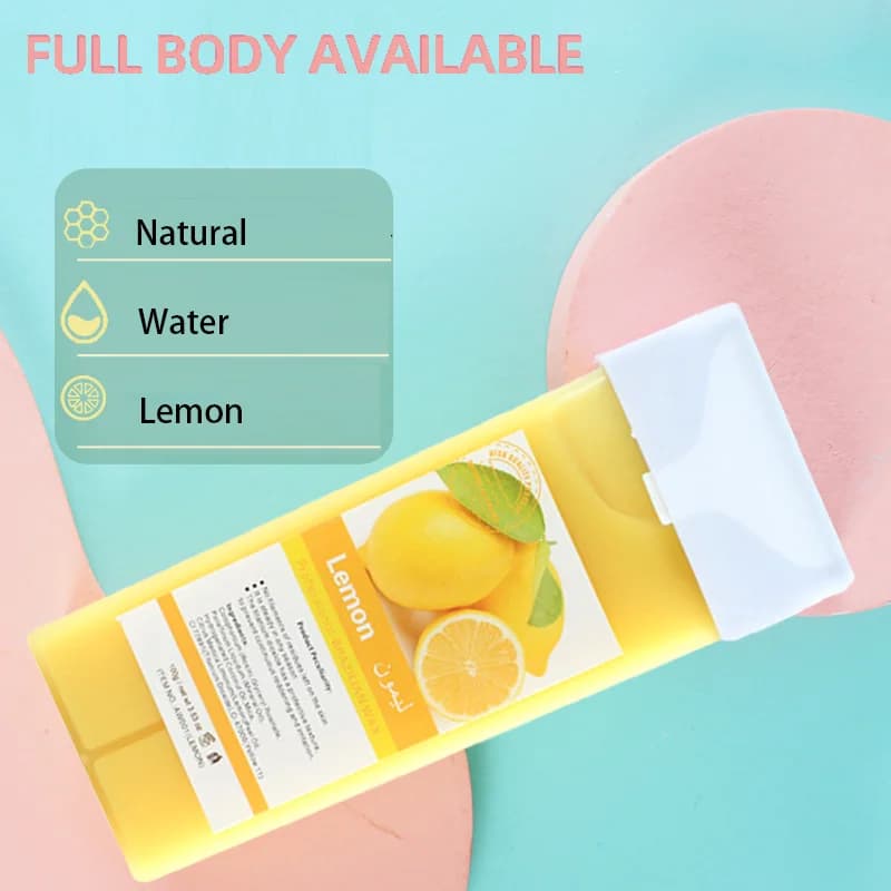 Recharges à rouleau de cire à rouleau – Épilation indolore pour bikini/corps, formule hypoallergénique et 100% naturelle, kit dépilatoire rapide