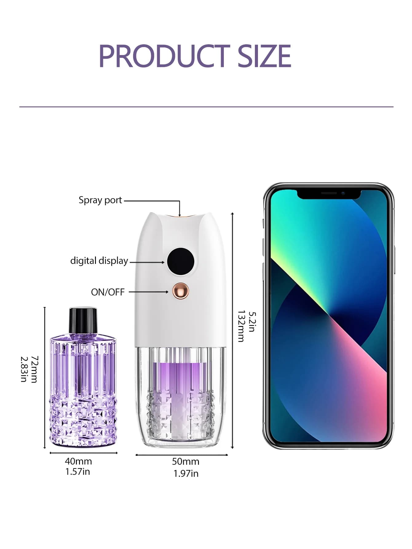 Diffuseur d'arôme portable rechargeable multifonctionnel, diffuseur d'huile essentielle, minuterie, désodorisant, voiture, maison, salon, salle de bains
