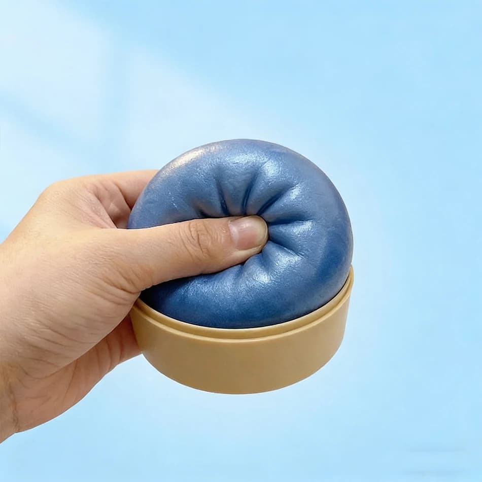 Jouet anti-stress relaxant pour soulager l'anxiété et améliorer le bonheur, boîte surprise, squishy coloré en forme de dumpling simulé