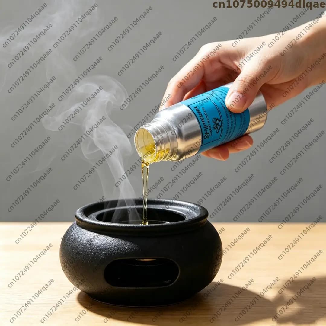 Huile essentielle de ricin pure et naturelle, huile parfumée aromatique 100% naturelle pour diffuseurs d'aromathérapie, humidificateurs, fabrication de bougies et de savons
