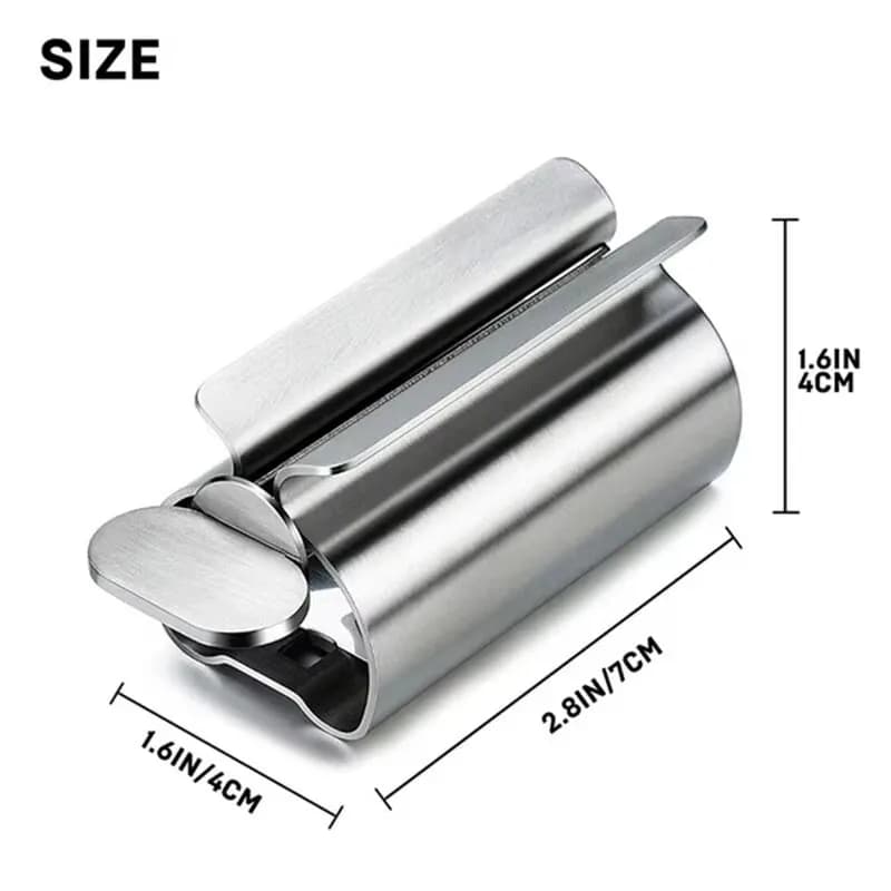 Distributeur rotatif en acier inoxydable pour onguents, cosmétiques, accessoires de salle de bain, et presse-tube de dentifrice