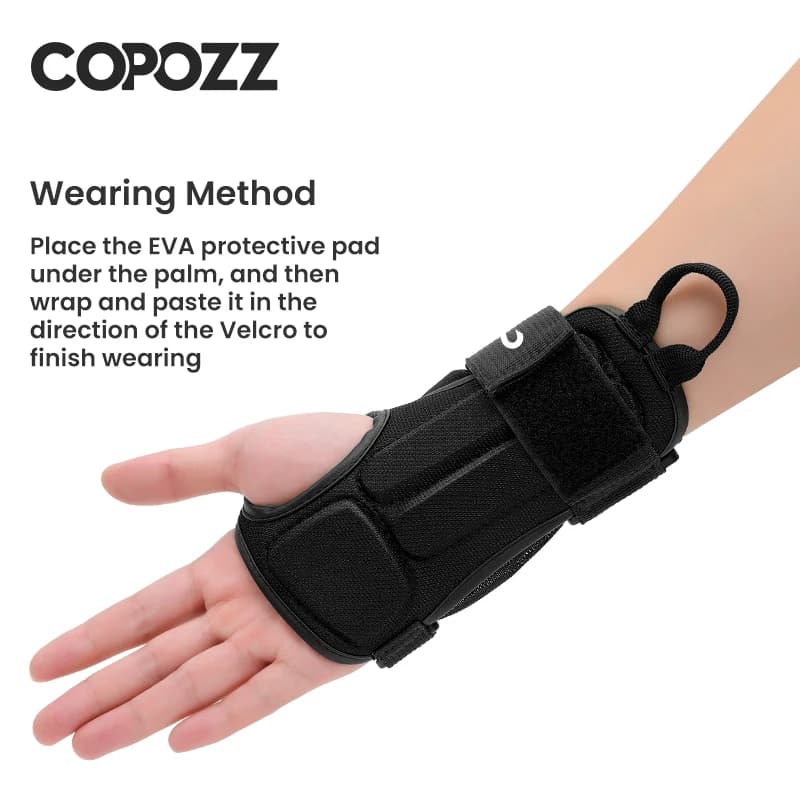 COPOZZ 1 paire patinage à roulettes poignet soutien gymnastique Ski poignet garde patinage main Snowboard Protection main protecteur hommes femmes enfant