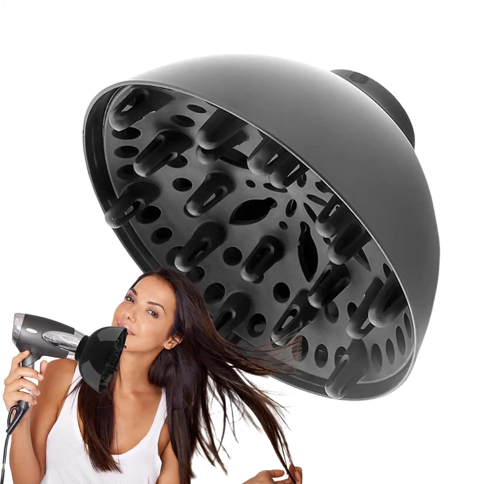 Diffuseur universel pour sèche-cheveux, accessoire peigne pour coiffure, séchoir à cheveux bouclés pour salon et usage domestique