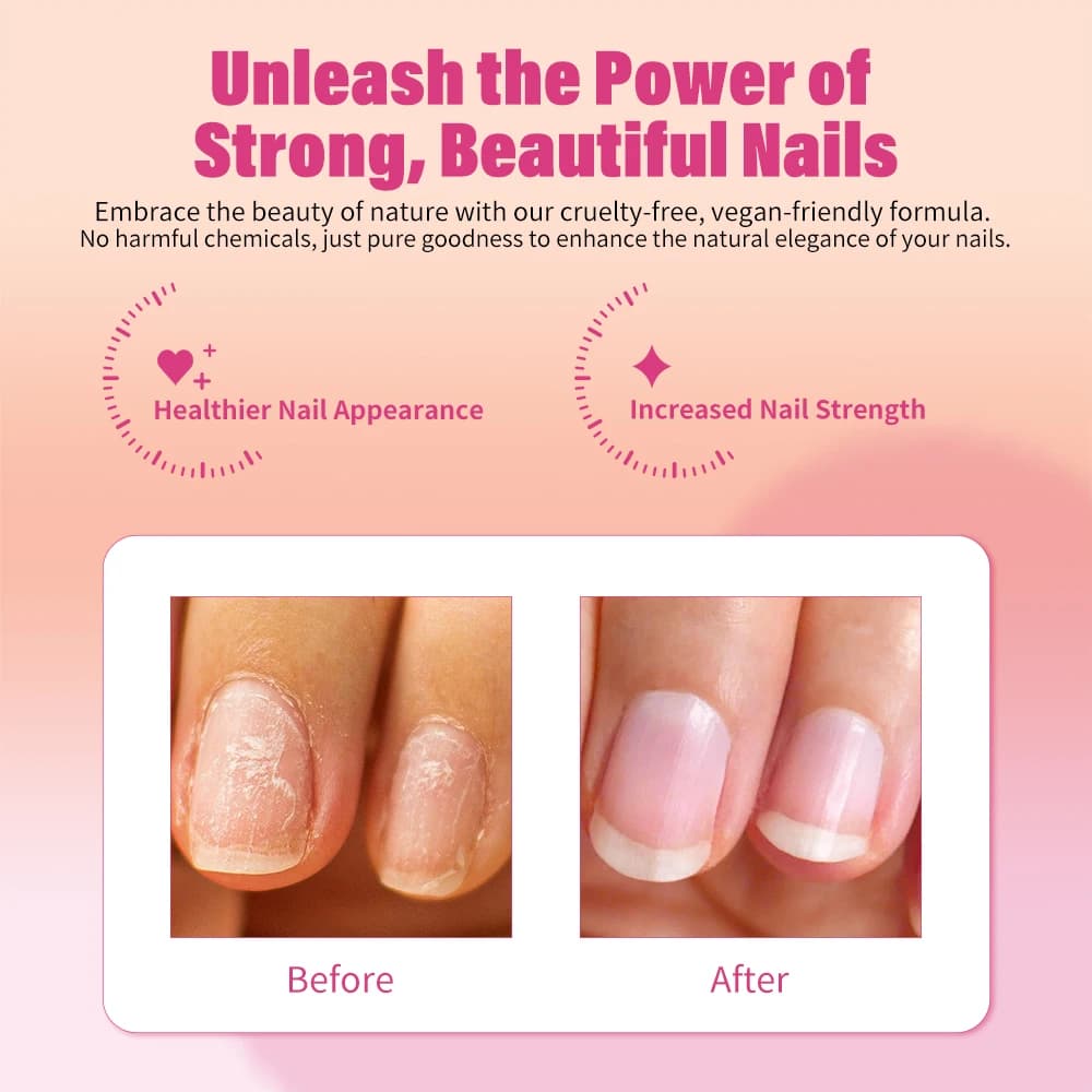 Huile fortifiante pour ongles, huile conditionnante pour cuticules, stoppe les pointes fourchues, les éclats, les fissures, traitement réparateur transparent pour ongles.