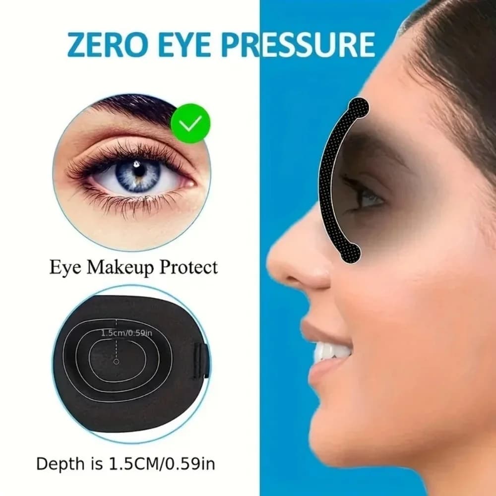Masque de sommeil 3D en mousse à mémoire de forme souple