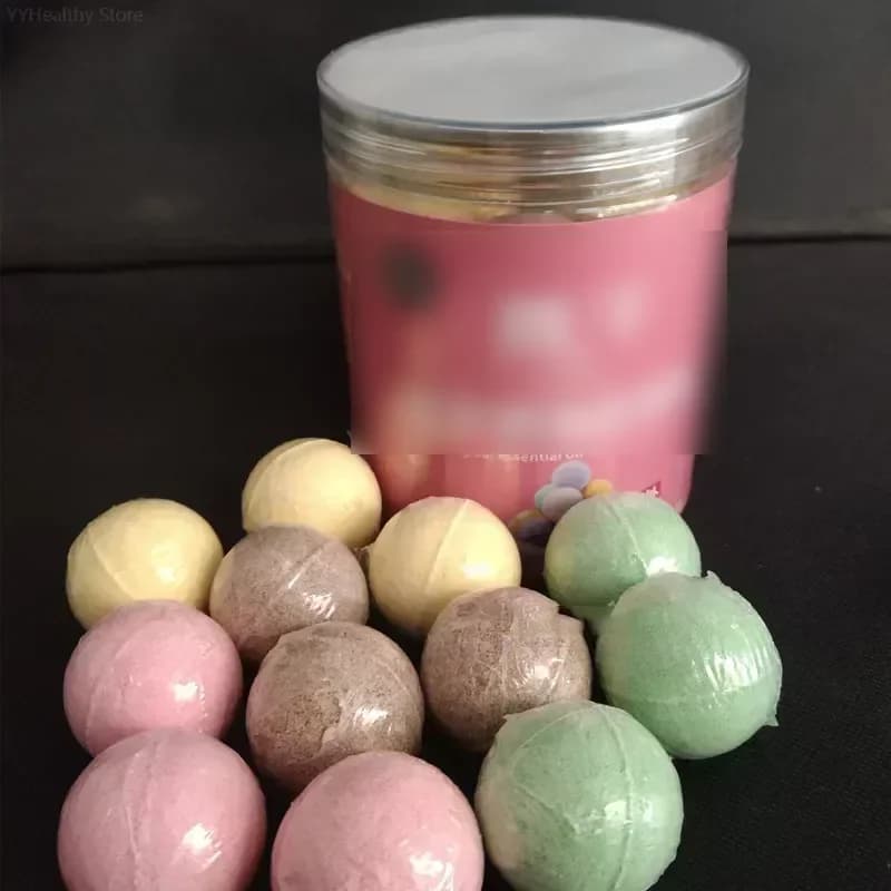 Boule de poudre de sel de bain de pieds aux herbes