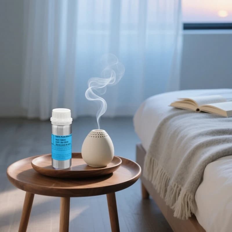 Huile essentielle de lotus bleu bio | Grade de luxe pour la parfumie et la thérapie cutanée | Aide au sommeil et à la