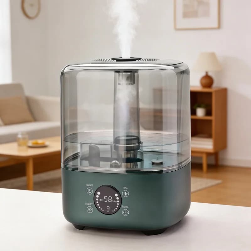 Humidificateur ultrasonique de grande capacité 5L avec diffuseur d'huiles essentielles