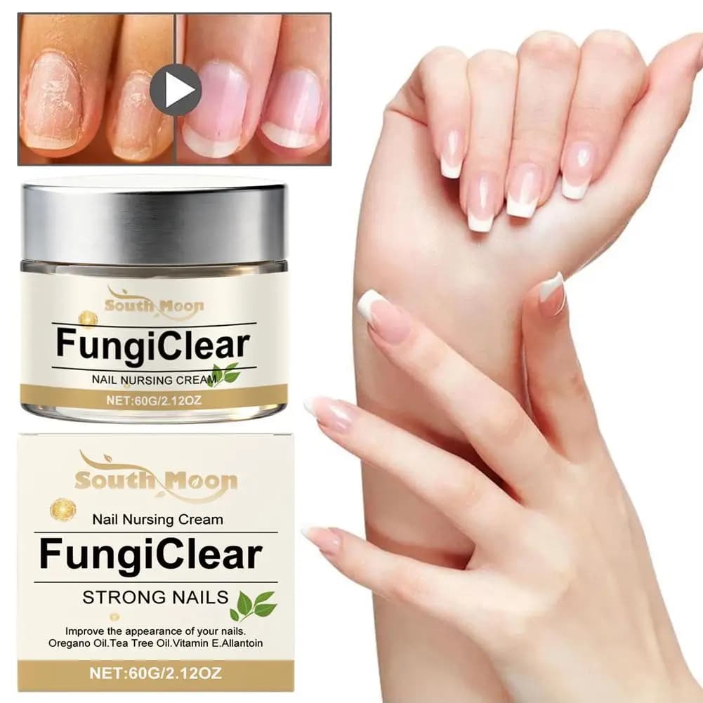 Crème de Soin des Ongles Anti-Fongique, Améliore l'Apparence des Ongles, Huile d'Origan, Huile d'Arbre à Thé, Vitamine E, Crème Quotidienne pour les Ongles