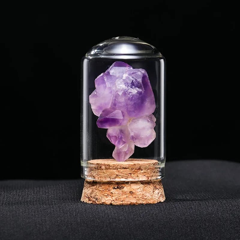 Échantillon de cristal naturel à exposition, forme géométrique, échantillon de roche d'agate, enseignement éducatif, style moderne et simple, décoration d'intérieur, cadeau