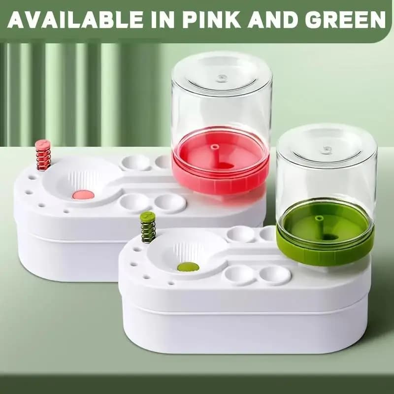 Nettoyant pour pinceaux à peinture, rinçage pour aquarelle, avec nettoyeur de canalisations, tasse de rinçage, distributeur d'eau et de peinture, nettoyeur de pinceaux à peinture à l'huile