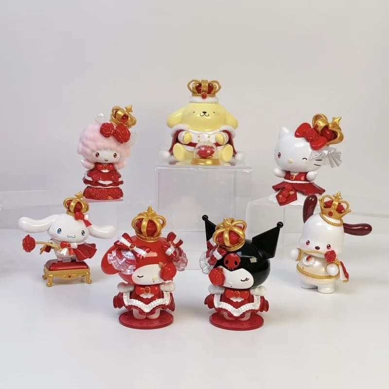 TOPTOY véritable Sanrio famille Rose série nuit boîte aveugle à la mode mignon à la main ornement de bureau cadeau de collection