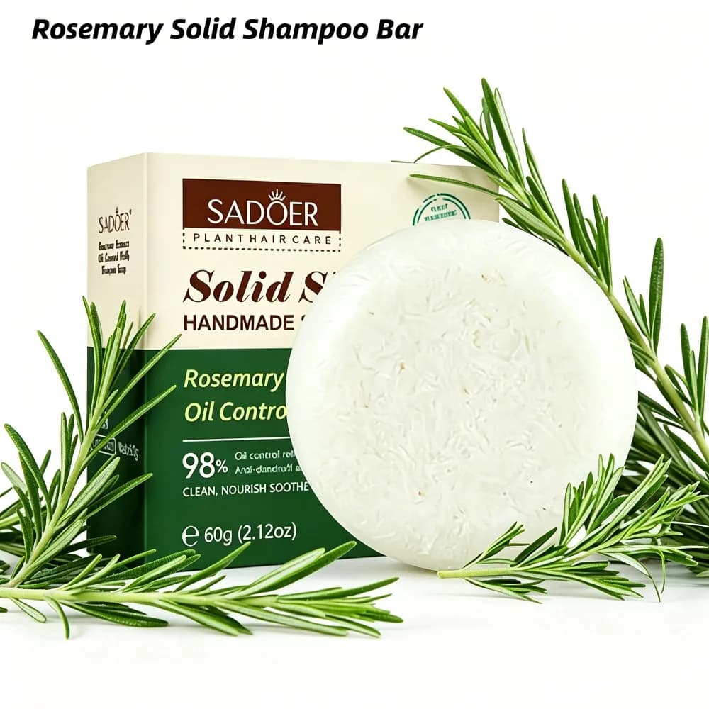 Savon Solide au Romarin pour Cheveux – Contrôle du Sébum