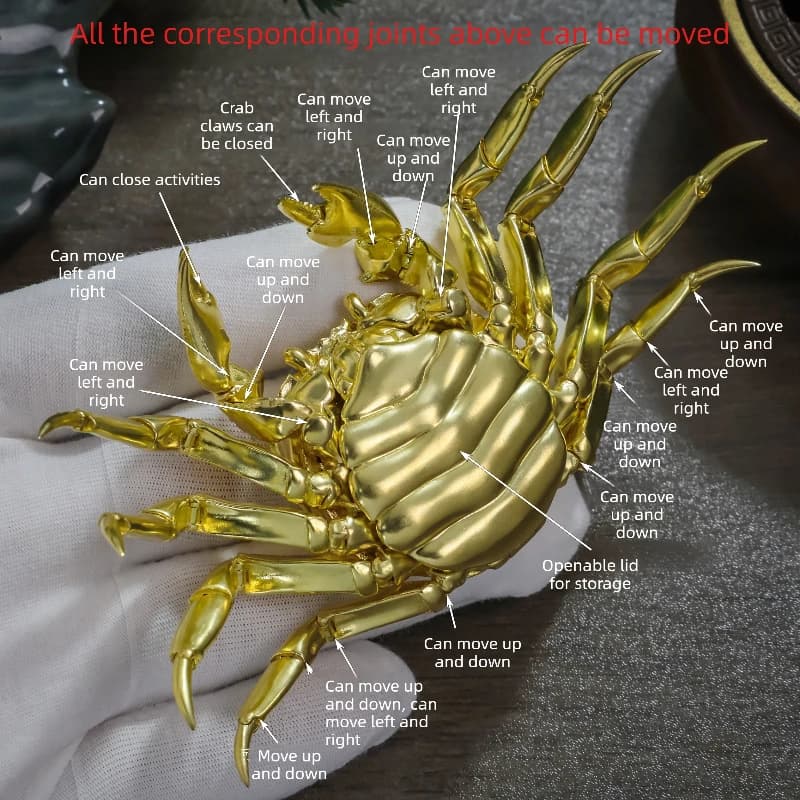 Figurine de crabe articulée
