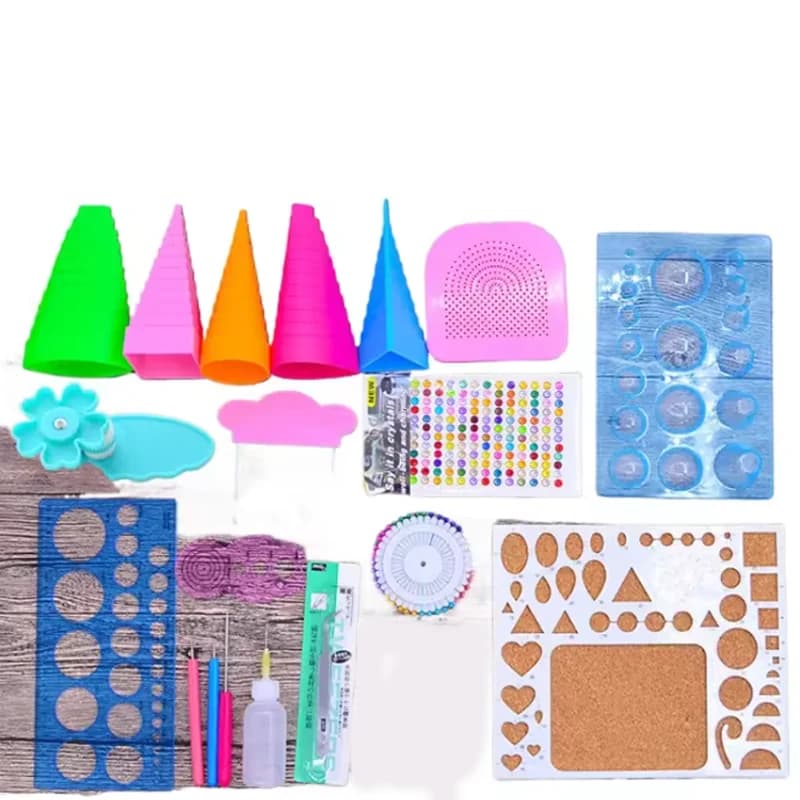 Ensemble d'outils de quilling en papier à rouler, papier à motifs bricolage, matériaux décoratifs pour carte de scrapbooking, album exécutif, artisanat, 5 pièces, 6 pièces, 176 pièces, 186 pièces