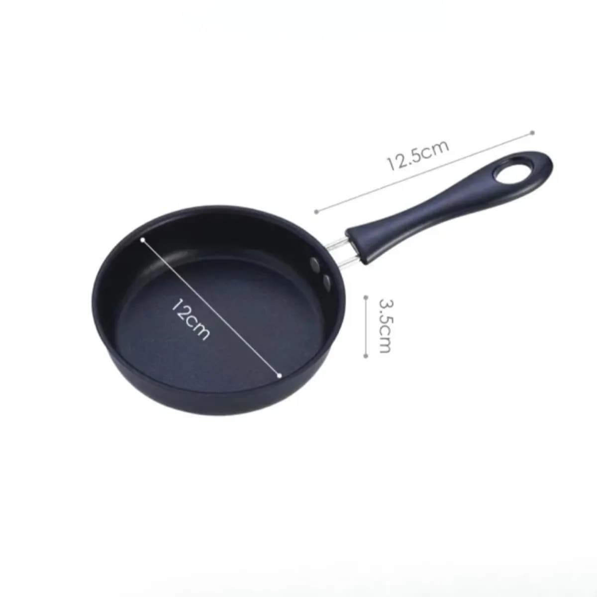 Mini poêle à frire portable avec poignée, idéale pour les œufs, les omelettes, les crêpes, les steaks, durable pour la maison, le camping et la cuisine