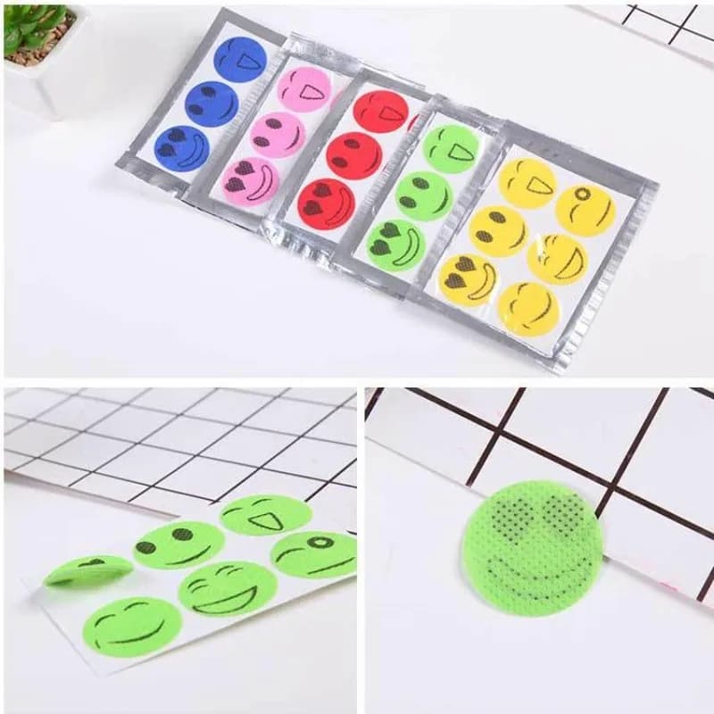 Patchs Autocollants Répulsifs Moustiques aux Huiles Essentielles Naturelles à Motifs de Dessins Animés pour Enfants et Adultes, Utilisation Intérieure et Extérieure, Couleurs Aléatoires