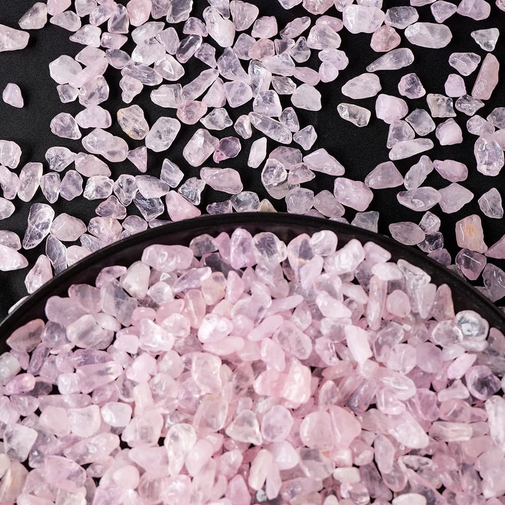 100 g/sac pierres naturelles Quartz Rose matériel cristal gravier pierre puces minerai minéraux Reiki spécimen