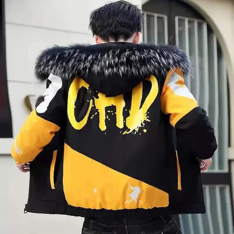 Manteau à capuche rembourré pour hommes