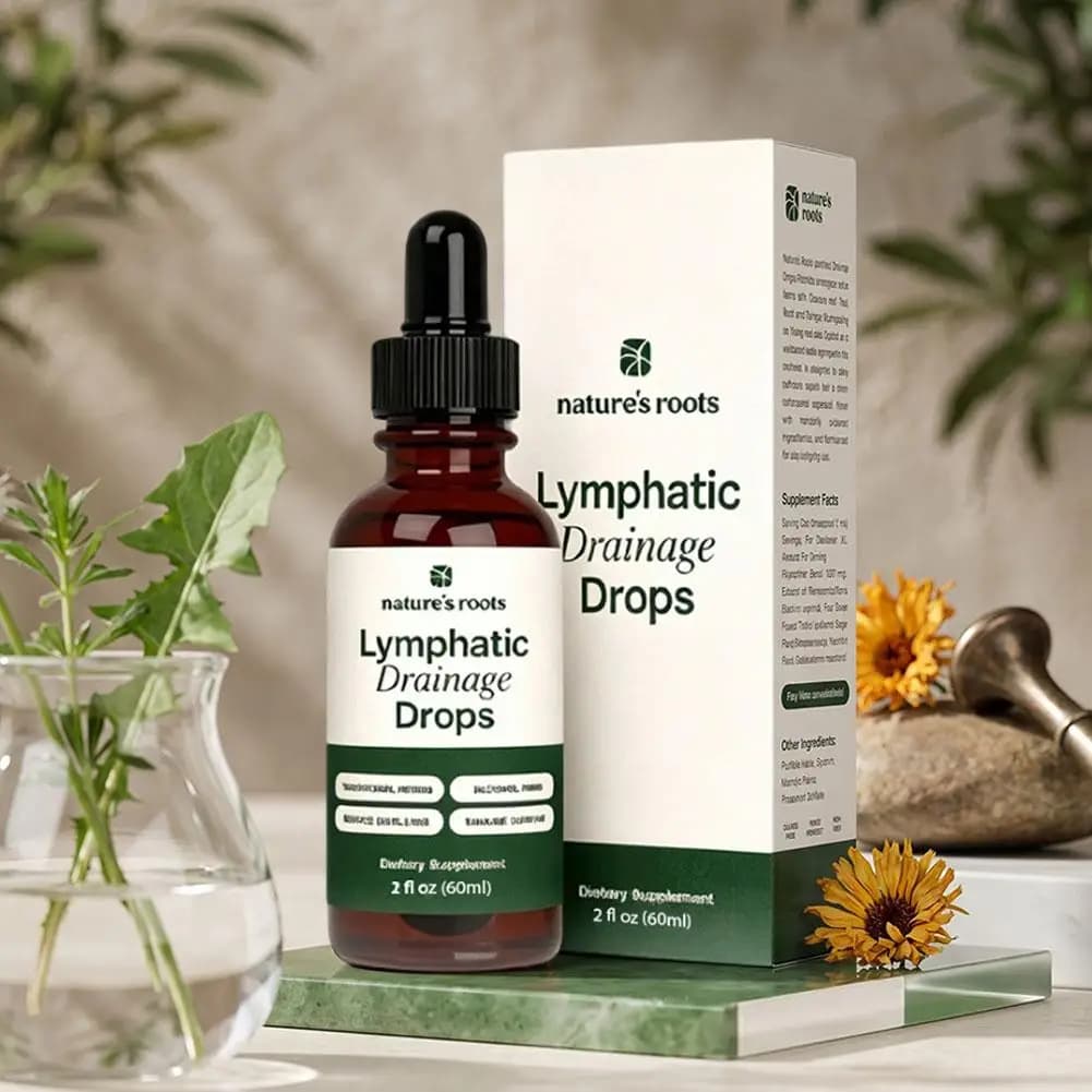 Gouttes à base de plantes pour drainage lymphatique naturel