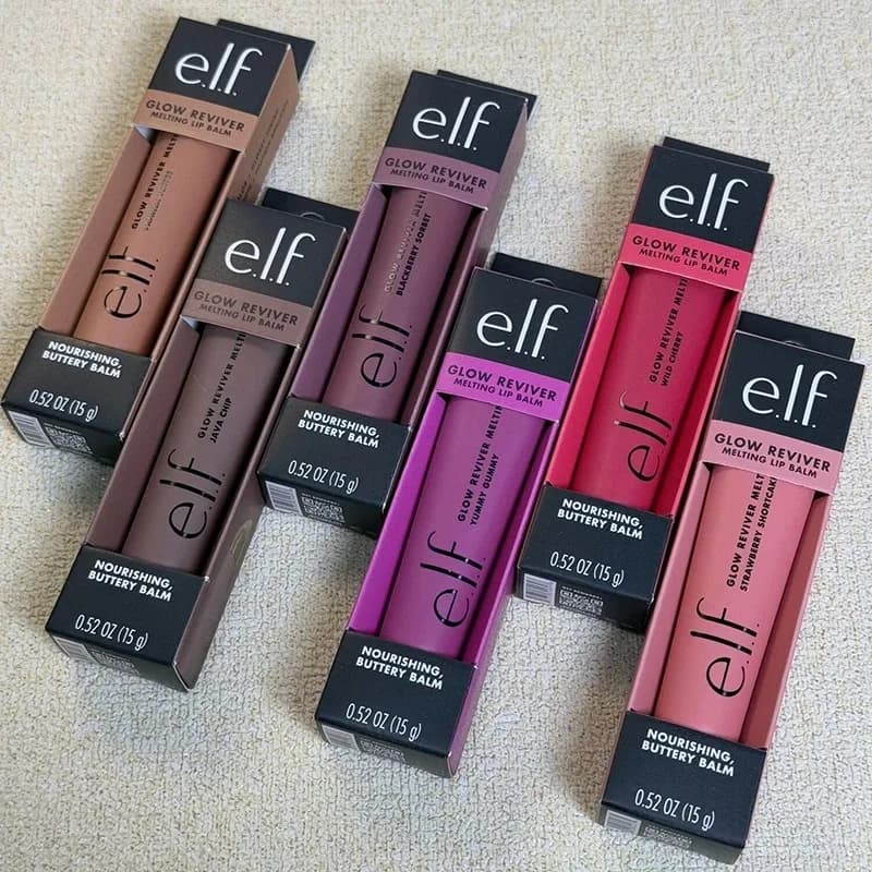 Huile à lèvres hydratante Elf Brand 6 couleurs aux saveurs fruitées