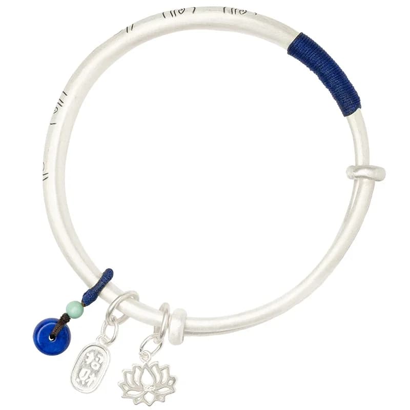 Bracelets de nuages de bon augure en argent pur 999 massif de haute qualité pour femmes, cadeau d'amoureux des mères, bijoux à la mode, tissage de corde fait à la main