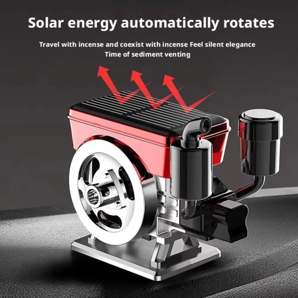 Zen Char diffuseur de voiture à énergie solaire océan Osmanthus diffuseur de parfum gardénia simulé moteur voiture désodorisant utilisation du véhicule